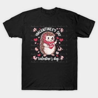 Valentine's Day - Hedgehog - Sublimation Design Download PNG - DTF Digital File Download - Shirts Mugs Tumblers EmmePrintCo T-Shirt